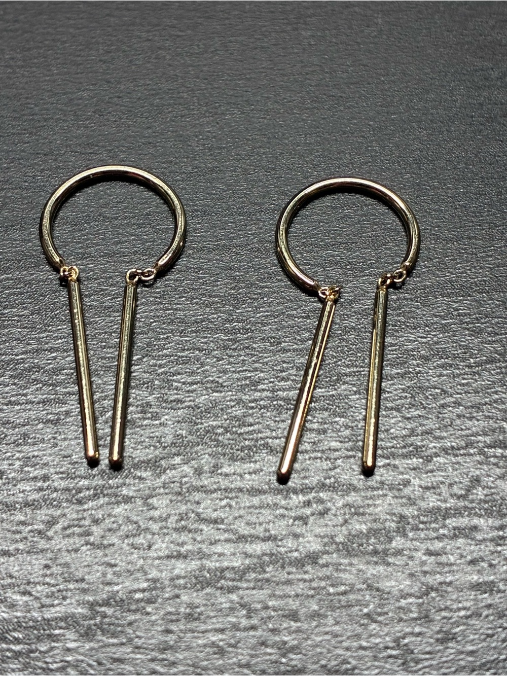 Jack + G Chime Hoop Earrings (Pair) 14k YG 18ga